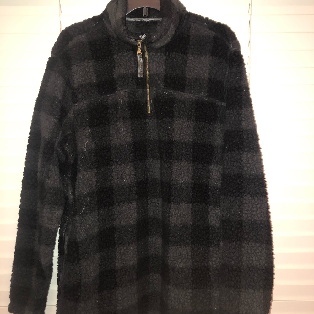 Alpine Sherpa Buffalo Plaid Pullover